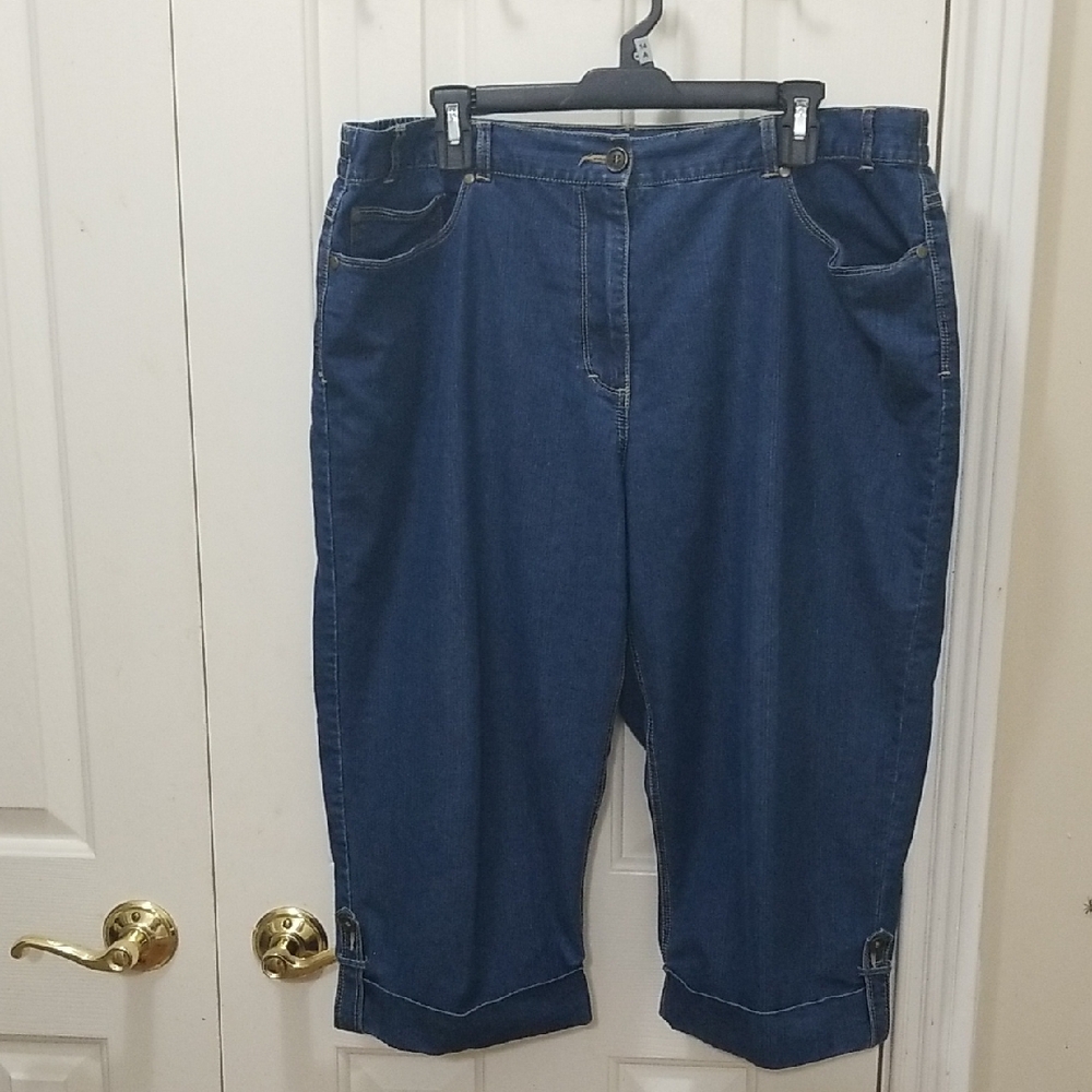 2/$13 Ruby Rd. Denim Capris Sz 18